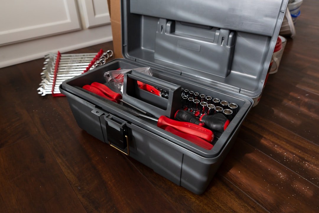 Hand tools used for apartment make-ready punch-list repairs in Saint Paul, MN