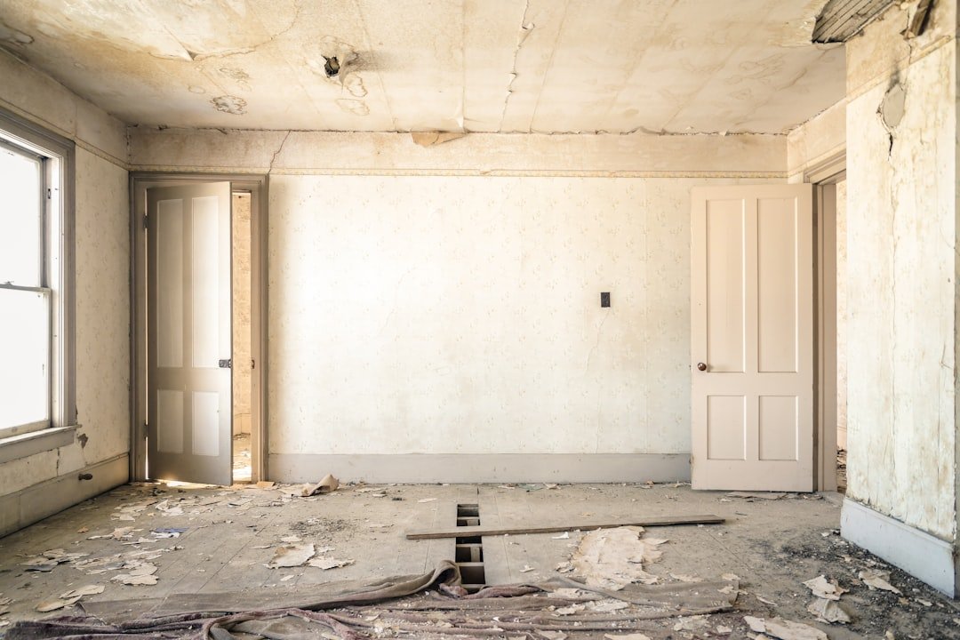 Bright, empty apartment unit ready for a complete turnover in Saint Paul, MN